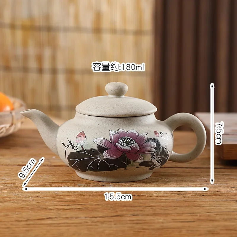 Yixing Xishi Tea Kettle Ceramic Teaware 180ml Tea Pots Home Decor Teapots Set Tea Accessories Chinese Kung Fu Teapot