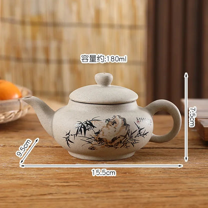 Yixing Xishi Tea Kettle Ceramic Teaware 180ml Tea Pots Home Decor Teapots Set Tea Accessories Chinese Kung Fu Teapot
