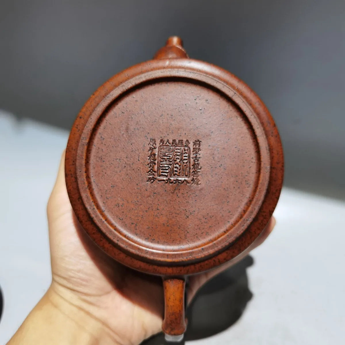 Yixing Zisha Clay Teapot Big Mouth Bamboo Woven Pot Gu Jingzhou 360ml