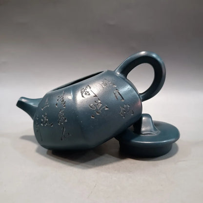 Yixing Zisha Clay Teapot Hexagonal bamboo Pot Jingzhou kettle 240ml