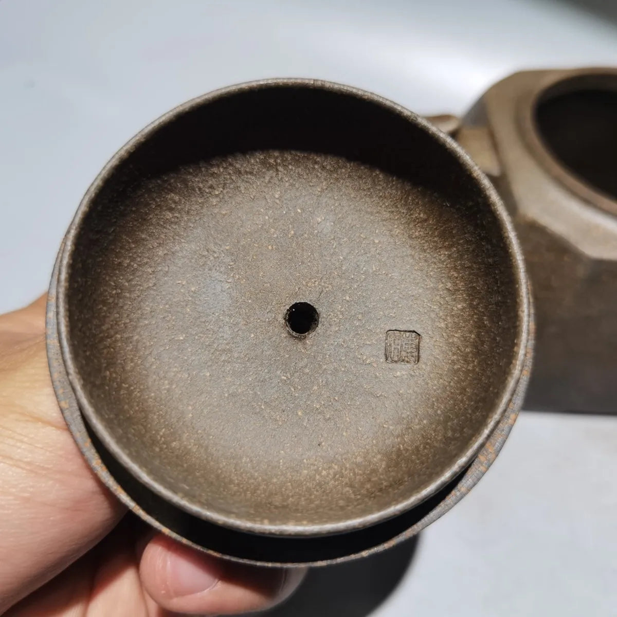 Yixing Zisha Clay Teapot Sifang Dragon Pot Zhejiang Ning Yucheng Kiln 380ml