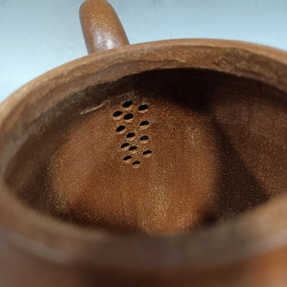 Yixing Zisha Clay Teapot  carved word poetry Pot  Manxi Ceramic Art 760ml