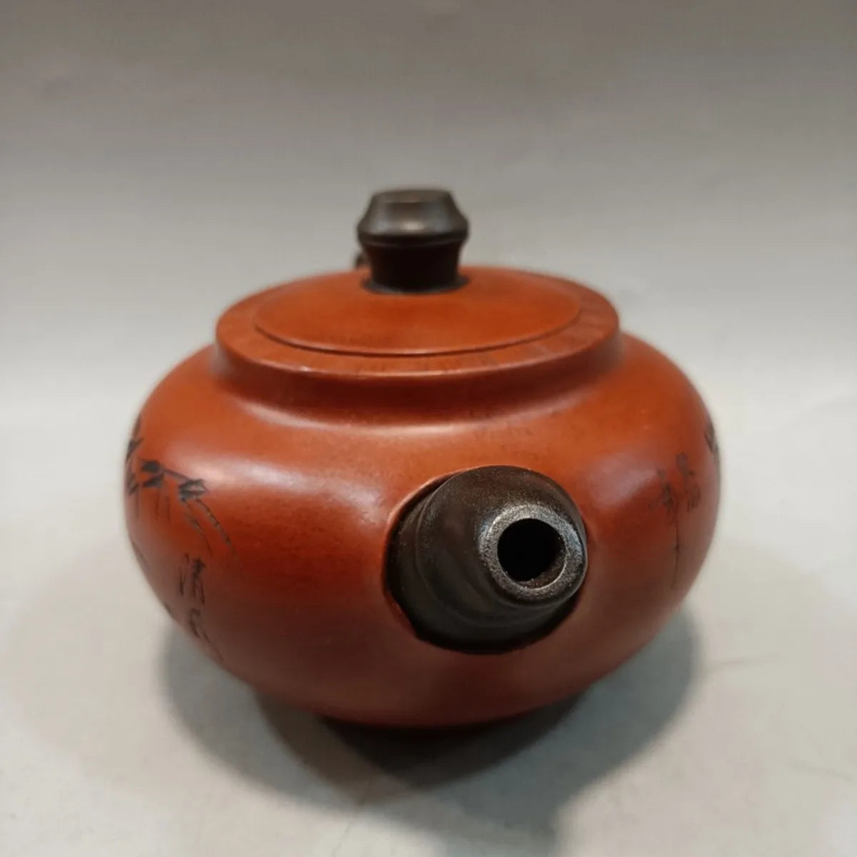 Yixing Zisha Clay Teapot double colour Bamboo rhyme Pot Zhou Guizhen 320ml
