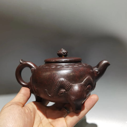 Yixing Zisha Clay Teapot purple mud Sanyang Kaitai Pot Chen Mingyuan 360ml