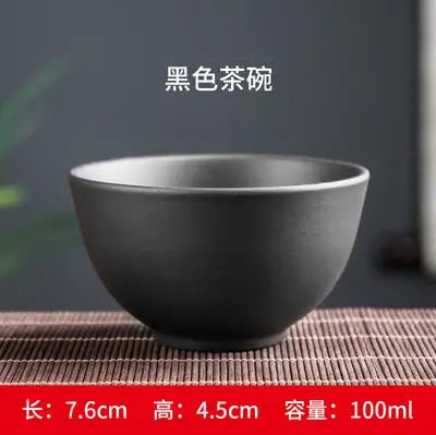 Yixing Zisha Double Dragon Tea Bowl, Large Handmade Relief, Phoenix Tea Cup, Master Cup, Tea Accessories, 3Pcs