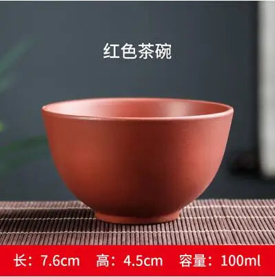 Yixing Zisha Double Dragon Tea Bowl, Large Handmade Relief, Phoenix Tea Cup, Master Cup, Tea Accessories, 3Pcs