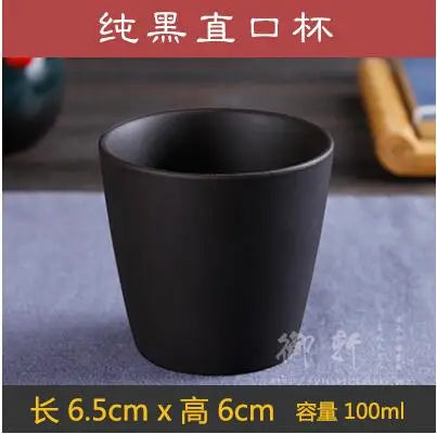 Yixing Zisha Pot Large Straight Cup, Zhu Ni Teacup Single Cup, Red, Black, Master Tea Cup, 100ml