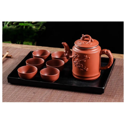 Yixing Zisha Pot Stainless Steel Strainer Teapot Large Capacity Flower Tea Single Pot Tea Cup Kettle Set Home 500ml Tea Maker