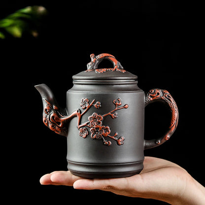 Yixing Zisha Pot Stainless Steel Strainer Teapot Large Capacity Flower Tea Single Pot Tea Cup Kettle Set Home 500ml Tea Maker