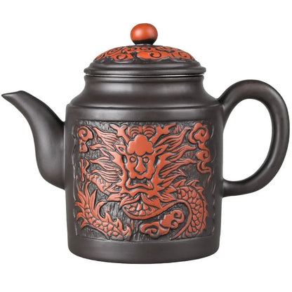 Yixing Zisha Pot Stainless Steel Strainer Teapot Large Capacity Flower Tea Single Pot Tea Cup Kettle Set Home 500ml Tea Maker