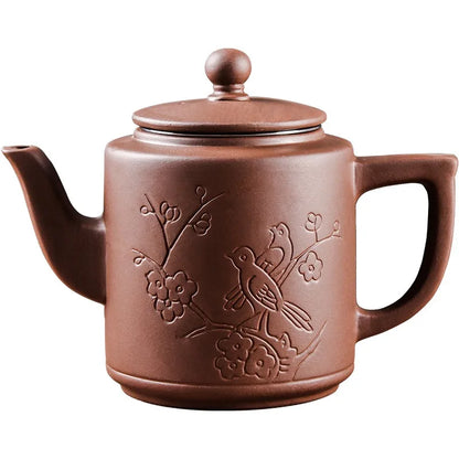 Yixing Zisha Pot Stainless Steel Strainer Teapot Large Capacity Flower Tea Single Pot Tea Cup Kettle Set Home 700ml Tea Maker