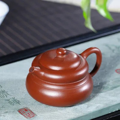 Yixing Zisha Tea Pot Pure Handmade Ore Genuine Kung Fu Black Tea Dahongpao Gourd Teapot Home Teaware Free Shipping