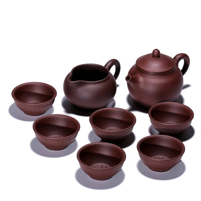 Yixing Zisha Tea Set Original Mine Old Purple Mud Home Teapot Teacup Kung Fu Green Tea Tieguamyin Oolong Teaware Gift Box