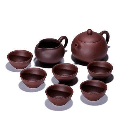 Yixing Zisha Tea Set Original Mine Old Purple Mud Home Teapot Teacup Kung Fu Green Tea Tieguamyin Oolong Teaware Gift Box