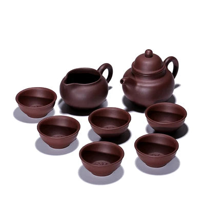 Yixing Zisha Tea Set Original Mine Old Purple Mud Home Teapot Teacup Kung Fu Green Tea Tieguamyin Oolong Teaware Gift Box