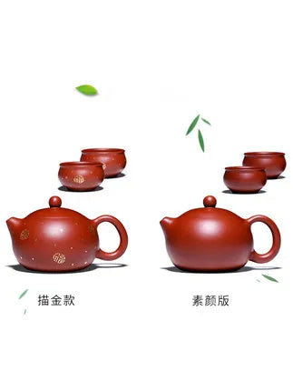 Yixing Zisha Teapot Handmade Master Authentic Ball Hole Xi Shi Pot Home Kung Fu Black TeaDahongpao Teaware Free Shipping