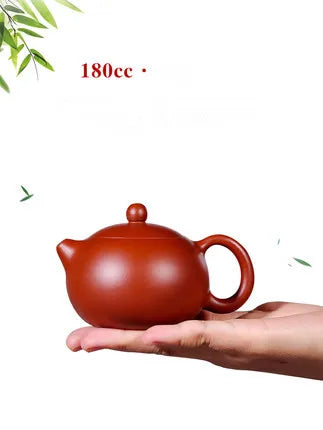 Yixing Zisha Teapot Handmade Master Authentic Ball Hole Xi Shi Pot Home Kung Fu Black TeaDahongpao Teaware Free Shipping