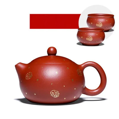 Yixing Zisha Teapot Handmade Master Authentic Ball Hole Xi Shi Pot Home Kung Fu Black TeaDahongpao Teaware Free Shipping