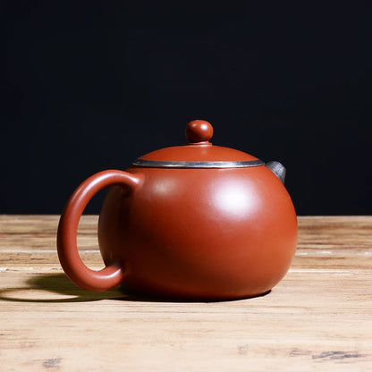 Yixing famous handmade Purple clay tea pot Kung Fu Zisha teapot Dahongpao Xi shi teapot special package silver