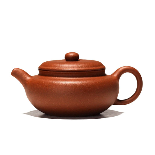 Yixing handmade purple clay teapot Pu'er Kungfu teapot Mini household downhill mud antique teapot 175ml