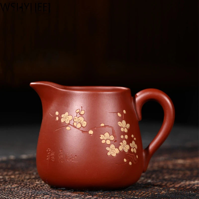 Yixing purple clay Cha Hai Dahongpao Authentic Handmade Tea set Accessories Household wine set Tie Guanyin Puer 220ml