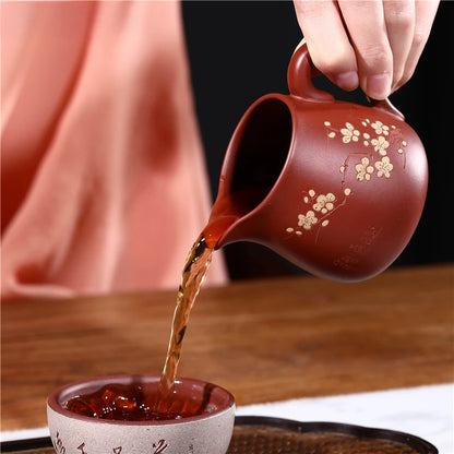 Yixing purple clay Cha Hai Dahongpao Authentic Handmade Tea set Accessories Household wine set Tie Guanyin Puer 220ml