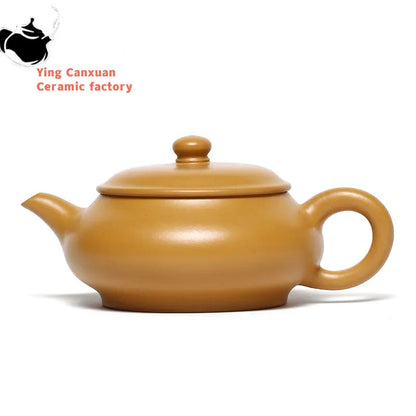 Yixing purple clay teapot  gold Zhuni Ming furnace pot Kung Fu tea set teapot capacity 160ml