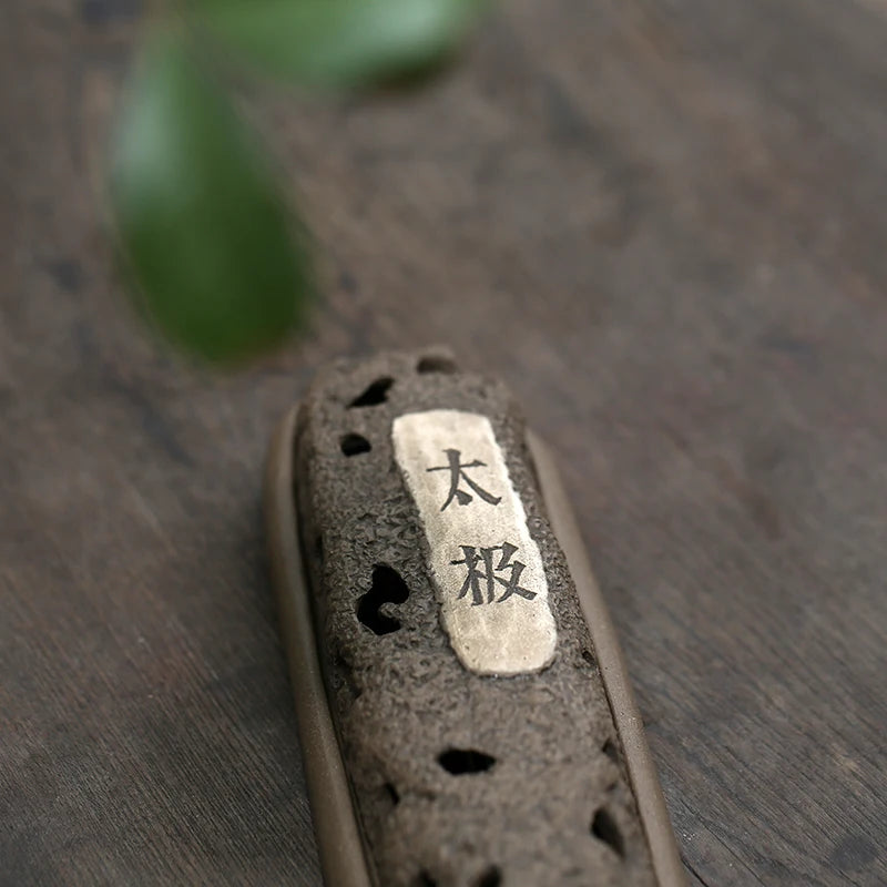 Yixing purple sand censer tai chi sandalwood fragrance small present tea place sweet home