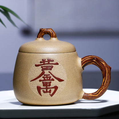 Yixing purple sand cup really pure handmade make tea cups office cup undressed ore tea cup for cup mud