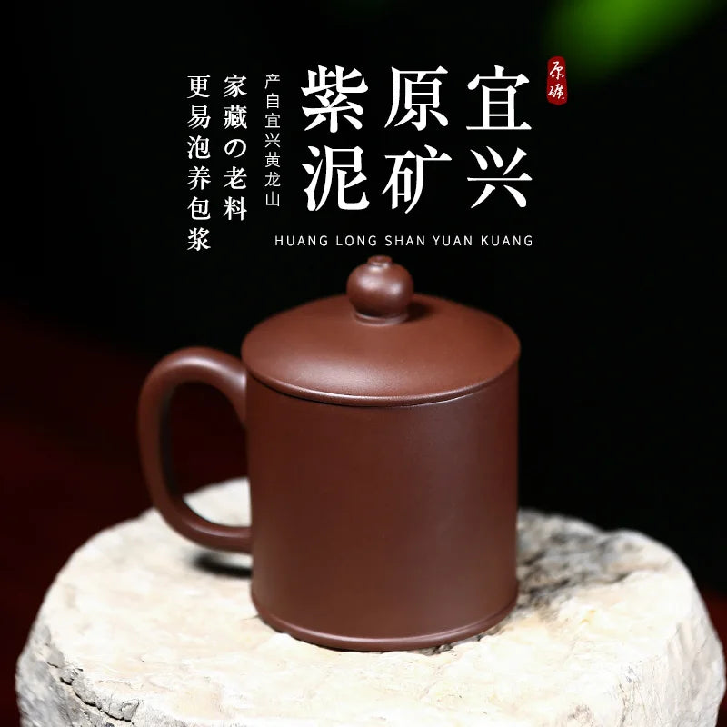 Yixing purple sand cup really pure manual office with small cup of ceramic tea tea set recent cup