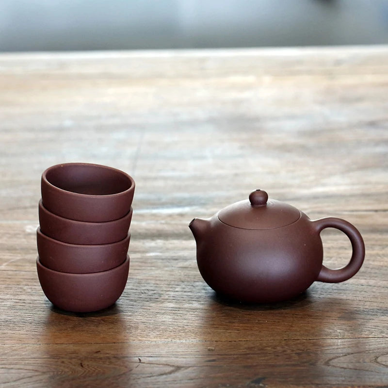 Yixing recommended small pure manual and old xi shi purple clay pot teapot famous teapot tea gift sets