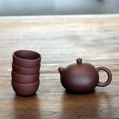 Yixing recommended small pure manual and old xi shi purple clay pot teapot famous teapot tea gift sets