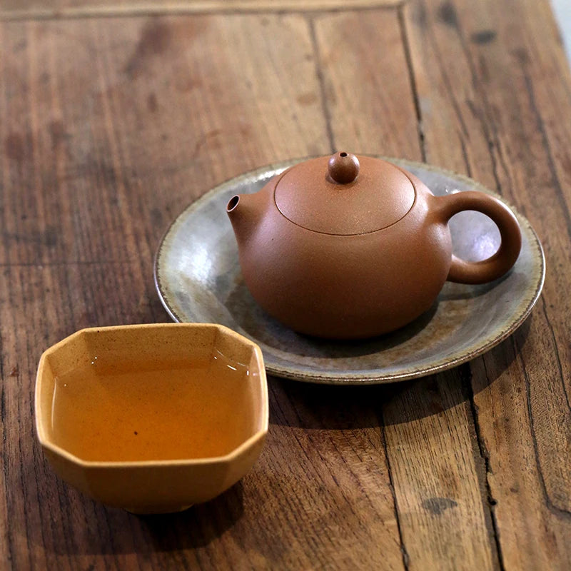 Yixing recommended small pure manual and old xi shi purple clay pot teapot famous teapot tea gift sets