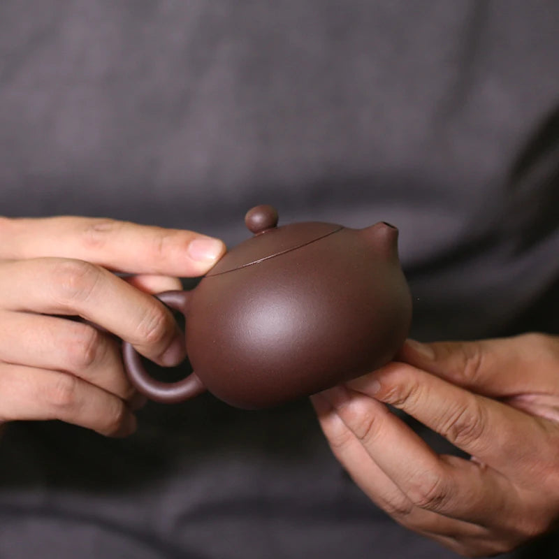 Yixing recommended small pure manual and old xi shi purple clay pot teapot famous teapot tea gift sets