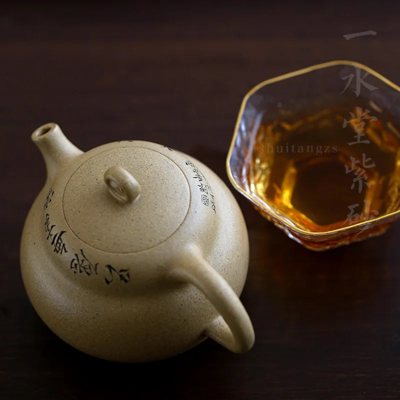 Yixing recommended the teapot tea set # ore monohydrate manual 44-turbine mud gourd pot of 170 ml