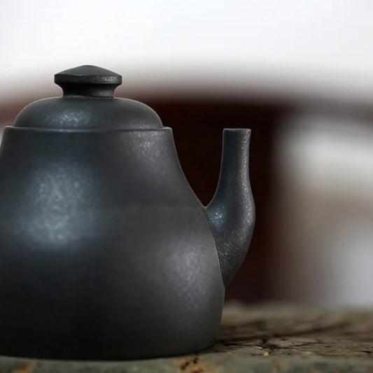 Yixing recommended the teapot tea set # ore monohydrate old piece of clay kiln static chung by hand