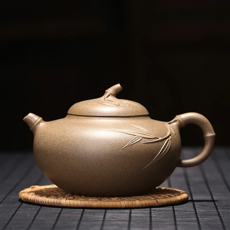Yixing recommended undressed ore all hand famous tea suit household green section of the request of bamboo pot