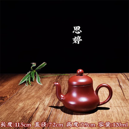 Yixing tea pot purple clay Siting teapot Chinese Famous Handmade Tea set kettle Teaware custom Tea ceremony gift 120ml