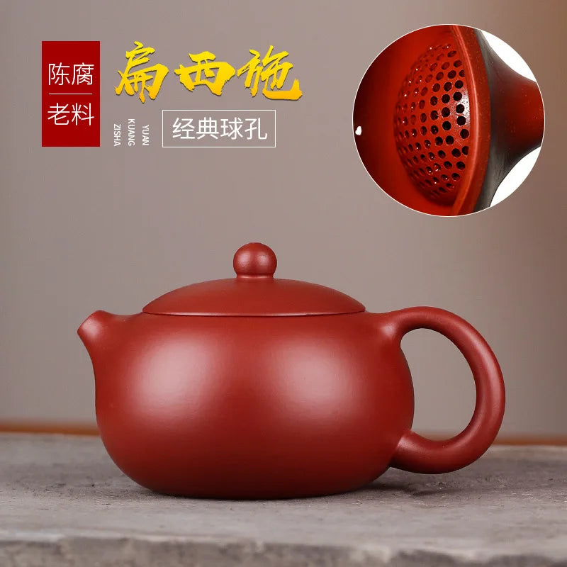 Yixing tea pot purple clay Xishi teapot beauty kettle Raw ore Handmade Tea set authentic Tie Guanyin Puer 188 ball hole filter