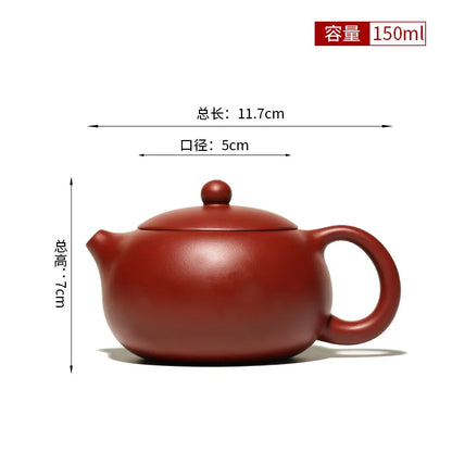 Yixing tea pot purple clay Xishi teapot beauty kettle Raw ore Handmade Tea set authentic Tie Guanyin Puer 188 ball hole filter