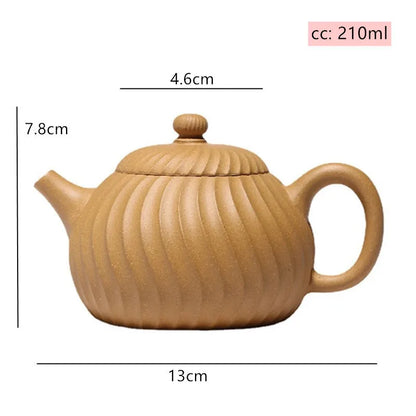Yixing-teteras de púrpura china, infusor té filtro de barro de sección hervidor de belleza hecho a mano, de Zisha, 210ml