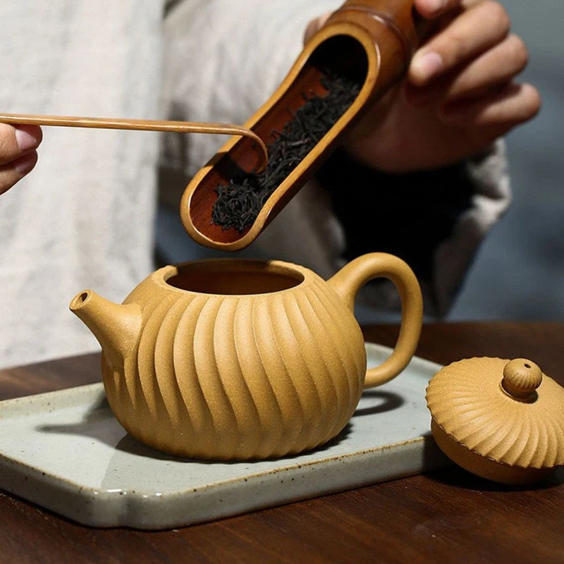 Yixing-teteras de púrpura china, infusor té filtro de barro de sección hervidor de belleza hecho a mano, de Zisha, 210ml