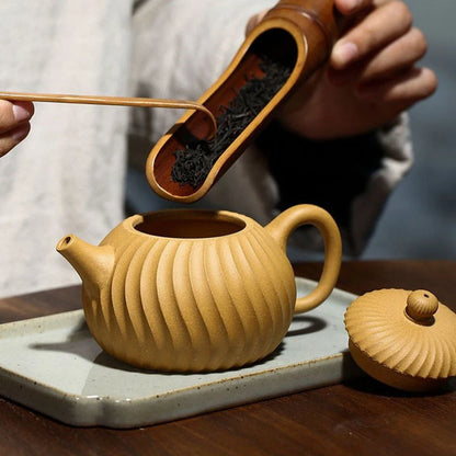 Yixing-teteras de púrpura china, infusor té filtro de barro de sección hervidor de belleza hecho a mano, de Zisha, 210ml