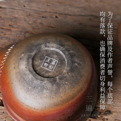 Yiye Bodhi Stoneware Firewood Aquarius Pot Pot Single Teapot Ceramic Retro Anti-Scald Tureen Handmade Teapot