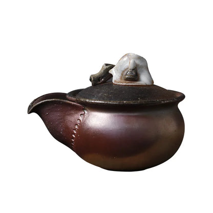 Yiye Bodhi Stoneware Firewood Aquarius Pot Pot Single Teapot Ceramic Retro Anti-Scald Tureen Handmade Teapot