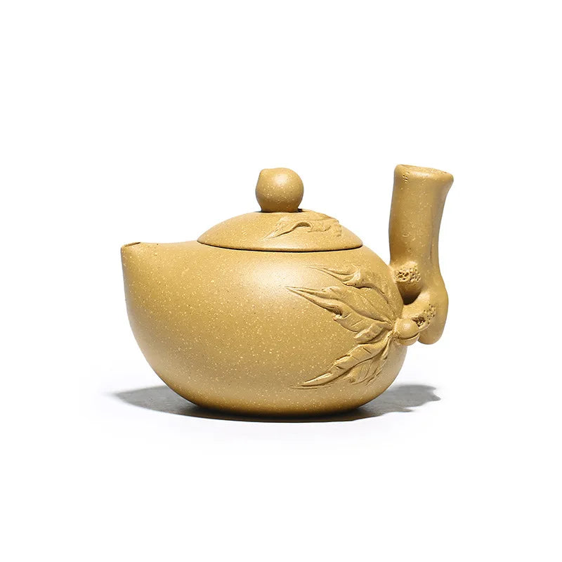 Yu Medium Sand Purple Clay Teapot Jiang Jingming Sheng Peach Teapot Raw Ore Beige Clay One Piece Dropshipping Kung Fu Tea Set Te
