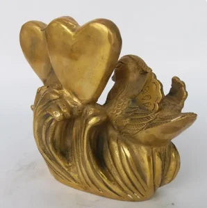 Yuanyang Home Furnishing copper decorative double heart decoration crafts