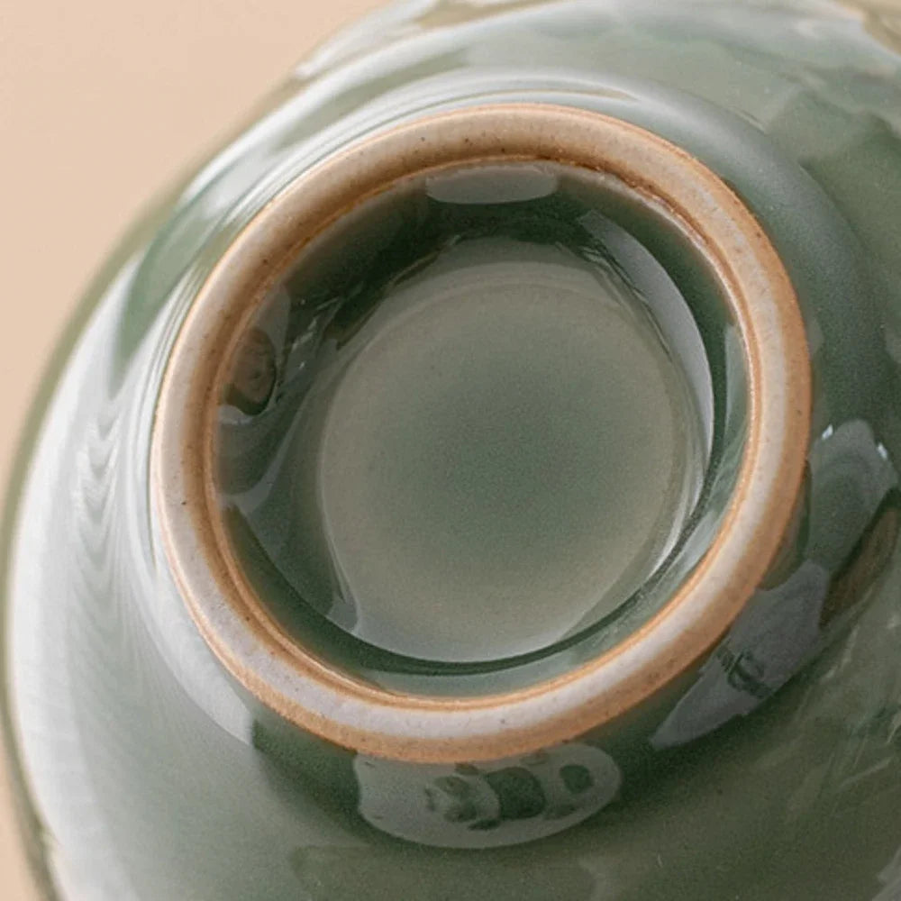 Yue Kiln Celadon Moon Rabbit Tea Set Kit Vintage Set of Cups 1 Pot 1 Cup Household Tea Making Picnic Outdoor Stock Bags Craft