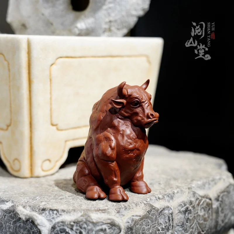 Yueshan Hall | Bullish Original yixing clay Tea Table Purplue Sand Tea Pet Ornaments All Handmade