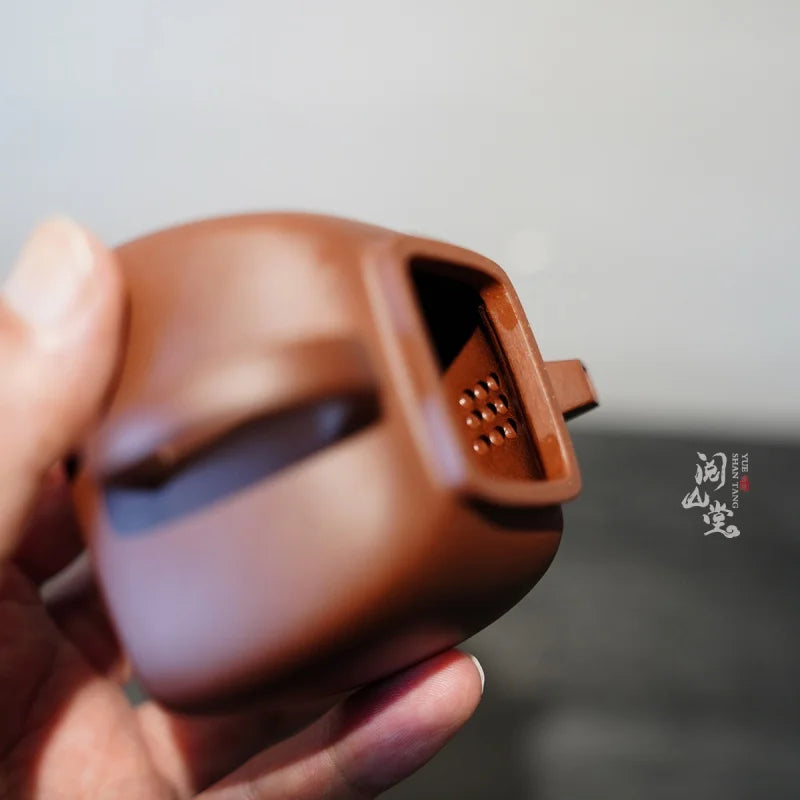Yueshan Hall | Calm Pot Small Square Series Bottom Groove Cleaning of No. 4 Well Dong Yongsheng Handmade